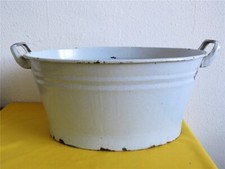 Alte DDR Emaillewanne Email Wanne 51 x 39,5 cm Babywanne Waschwanne Pflanzgefäß