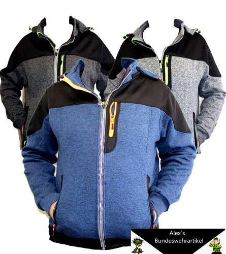 Herren strickfleecejacke - herren,