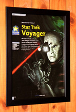 2000 Star Trek Voyager Elite Force PS2 altes Promo kleines Poster / Werbeseite gerahmt