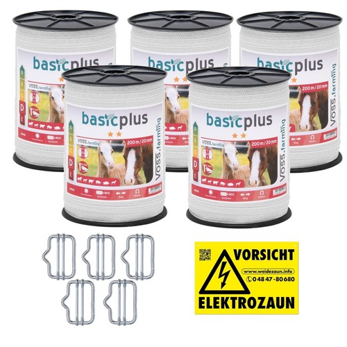 1000m 20mm weidezaun band - weidezaun,
