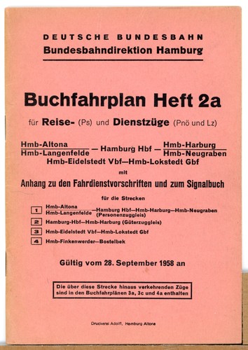 Buchfahrplan gültig vom - 2a,