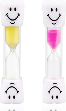 2 Stück Sanduhr Timer Smiley