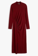 Neu Jerseykleid mit Raffung