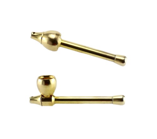 Budawi goldene metallpfeife - goldene,