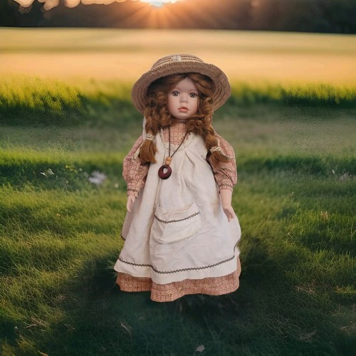 Keramik puppe lisa 56 cm - puppe,