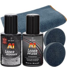 Dr. Wack A1 Lederpflegeset, Lederreiniger & Pflege + Microfasertuch & 2 Pads
