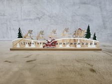 Neu Kinder Holz Adventskalender Weihnachtskalender Stell- Tisch- Schiebekalender