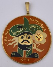 Plakette Erding 1973 Fasching