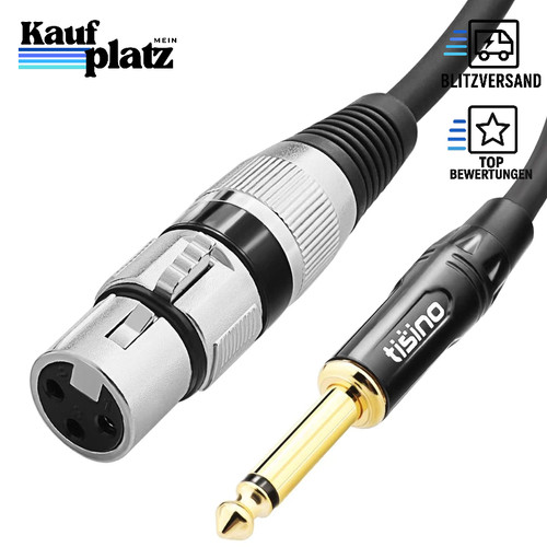 Mikrofonkabel xlr auf - auf, 6,35