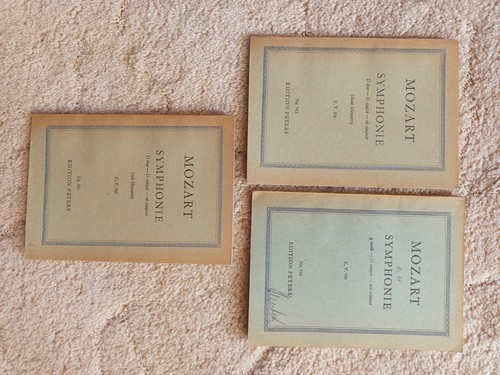 Mozart partituren symphonien - partituren,
