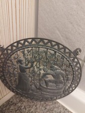 Zinnrelief Fensterbild/Wanddecko,  Bayern