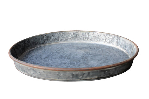 Zink tablett oval groß - tablett,