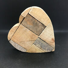 Holz Herz  14,5x3,4x15,5cm
