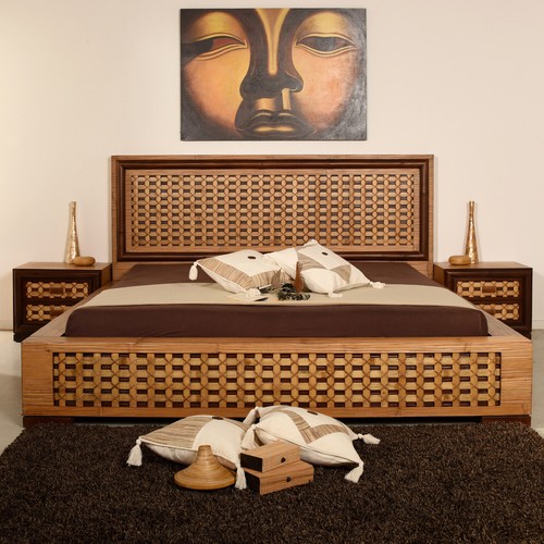 Bambusbett seram 140x200 - bambusbett,