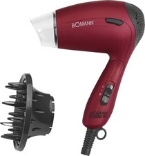 Bomann Reise-Haartrockner HTD 8005 CB Rot Fön 1300 Watt klappbar + Tasc. B Ware