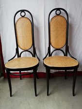 THONET STUHL Nr. 17.  2 Stühle. Wiener Geflecht. Braun. Ca. 1979. Vintage. TOP
