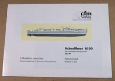 cfm Verlag 1011 - Deutsches Schnellboot S100 Typ 38 - 1te Auflage - 1:250