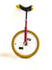 QU-AX Einrad 20" rot, Alufelge Reifen Einrad - gelb