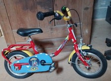 gutes Puky Fahrrad gelb rot 12 Zoll leicht  höhenverstellbar Klingel Kinder Rad