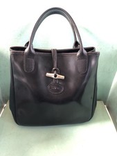 Longchamp Handtasche Tasche Handtasche Leder Model Roseau Vintage