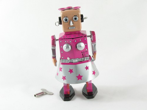Blechspielzeug roboter - -,