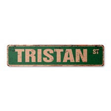 TRISTAN Vintage Street Sign