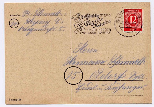 Postkarte 1946 919 ea - 1946,