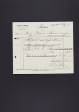 LEIPZIG, Rechnung 1912, Schütze & Kühne Rohtabak-Handlung