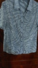 ERFO 44 Bluse Blau Streifen