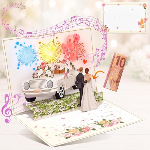 Hochzeitskarte mit musik und - mit,