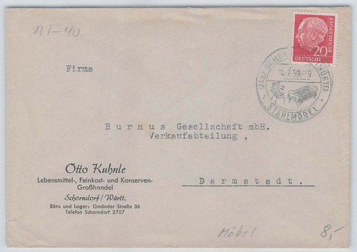 Bund heimatbeleg mit - heimatbeleg, sst