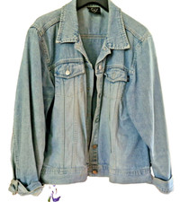 Jeansjacke Jeans Jacke blau  Gr. 44 Carolin Vanity CV