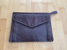 C.Comberti Aktentasche braun Echtes Leder Dokumententasche Vintage 