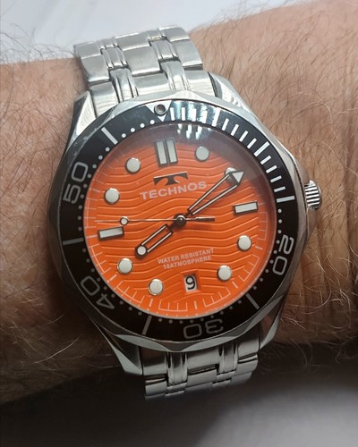 Technos orange zifferblatt - orange,