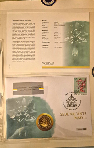 Vatikan numisbrief 2013 sede - numisbrief,