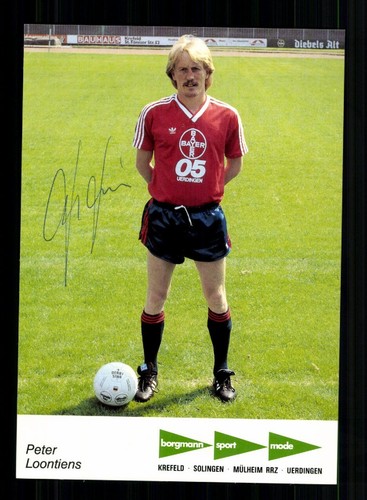 Peter loontiens autogrammkarte - loontiens,