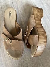 Lasocki Clogs Pantoletten Plateau Beige Gr. 40 Neu