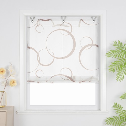 Transparent raffrollo mit - transparent,