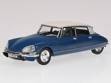 Citroen DS 21 Pallas 1968 blau weiss Modellauto ABADD129 Hachette 1:43