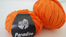 350 g Paradiso Lana Grossa Bändchengarn Fb 014 orange 100 % Baumwolle 