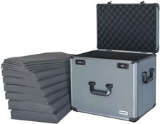 HMF Alu Fotokoffer Miniaturenkoffer Rasterschaumstoff Schutzkoffer Aufbewahrung