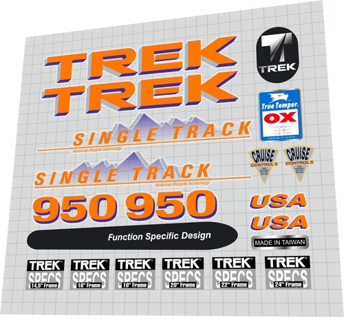 1991 trek 950 single - single, track