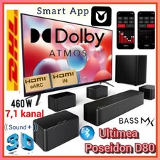 Ultimea Poseidon D80 7.1-Kanal-Soundbar-Subwoofer-Lautsprecher-Kit, Dolby Atmos