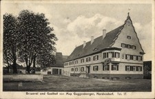 Ak Nordendorf in Schwaben, Brauerei und Gasthof von Max Guggenberger - 11229534