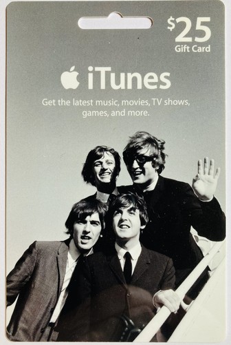Beatles itunes gift - beatles, card