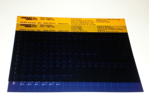 Microfich ersatzteilkatalog - microfich,
