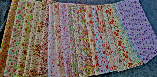 Blumen baumwolle stoff 50x50cm - blumen,