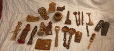 Flohmarkt Ware Holz Holzschnitzerei 25 Holzteile Holzkunst Schnitzkunst