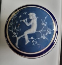 Antike Deckeldose Alte Bonboniere Porzellan Limoges Pate sur Pate C. Tharaud