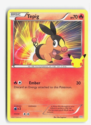 Pokémon tepig 25 - pokémon, 13/25